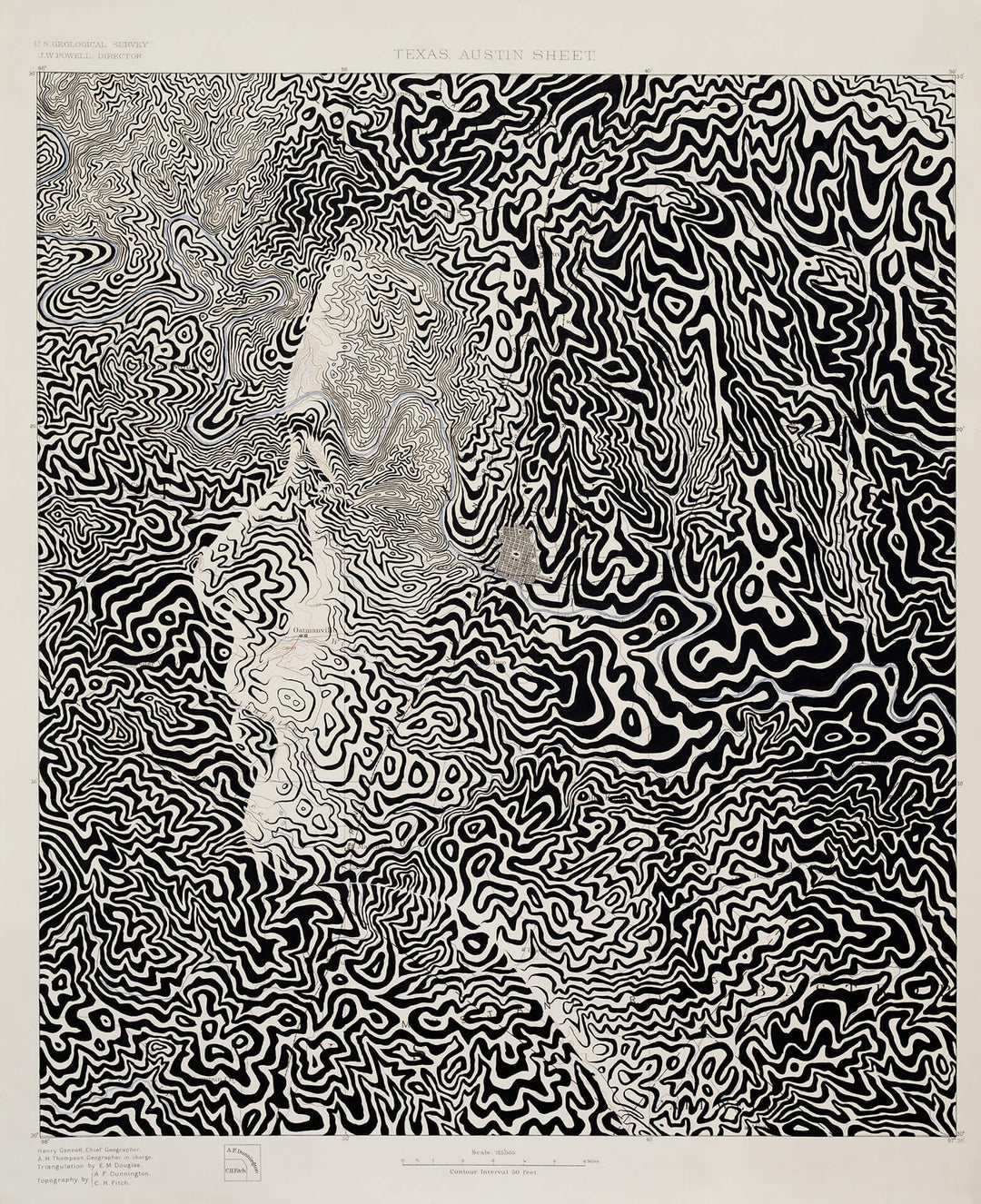 A black and white drawing of a woman's face inspired by NASA by Ed Fairburn | "Austin, Texas".