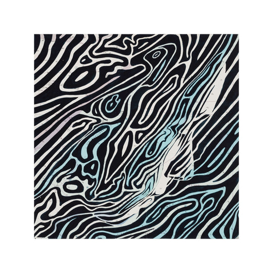 A limited edition "The English Channel: Dover Straits" black and white zebra print created by Ed Fairburn, available for shipping.