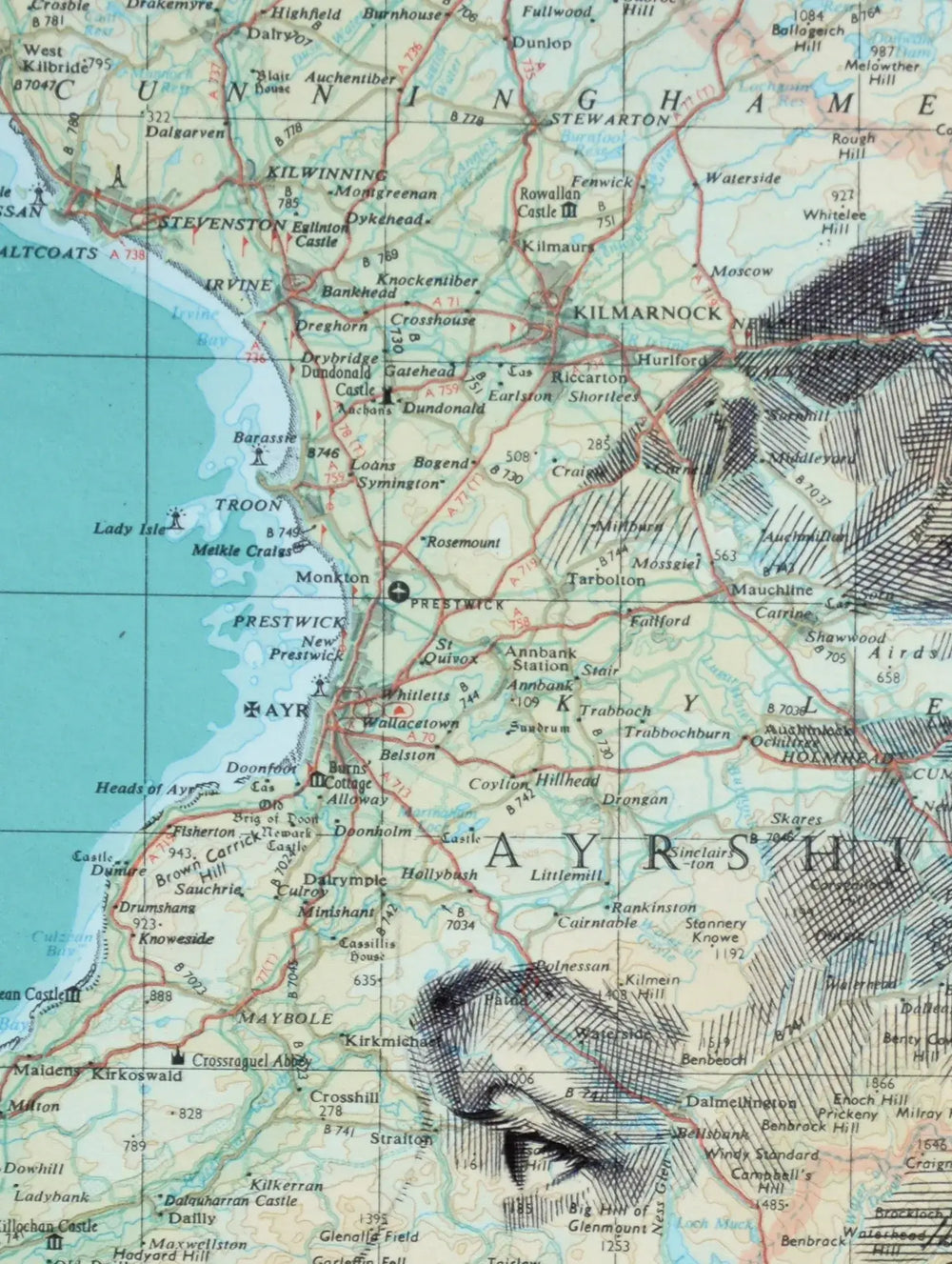 An "Ed Fairburn | Lanarkshire" map with a person's face on it.