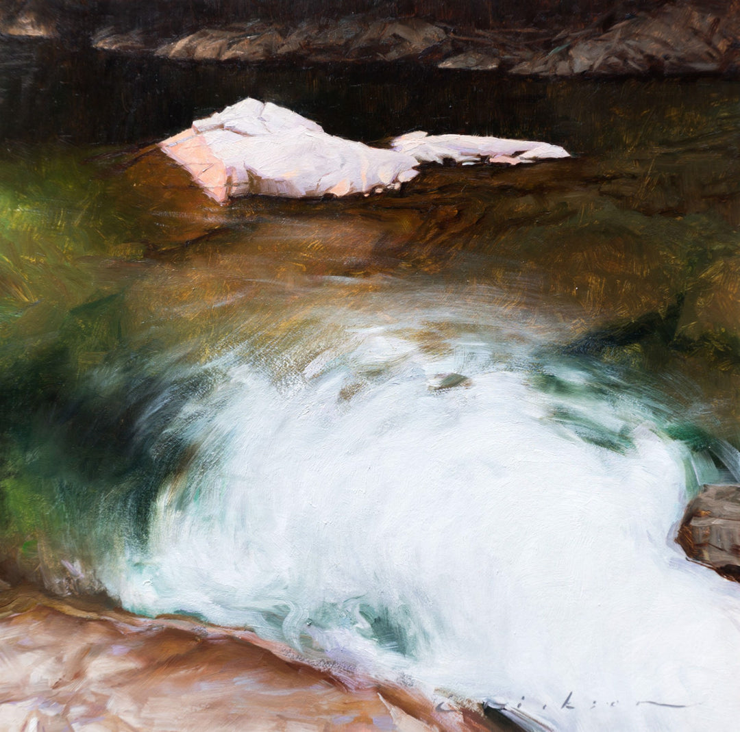 An "Immersion" by Cody Erickson featuring a stunning waterfall in a river.