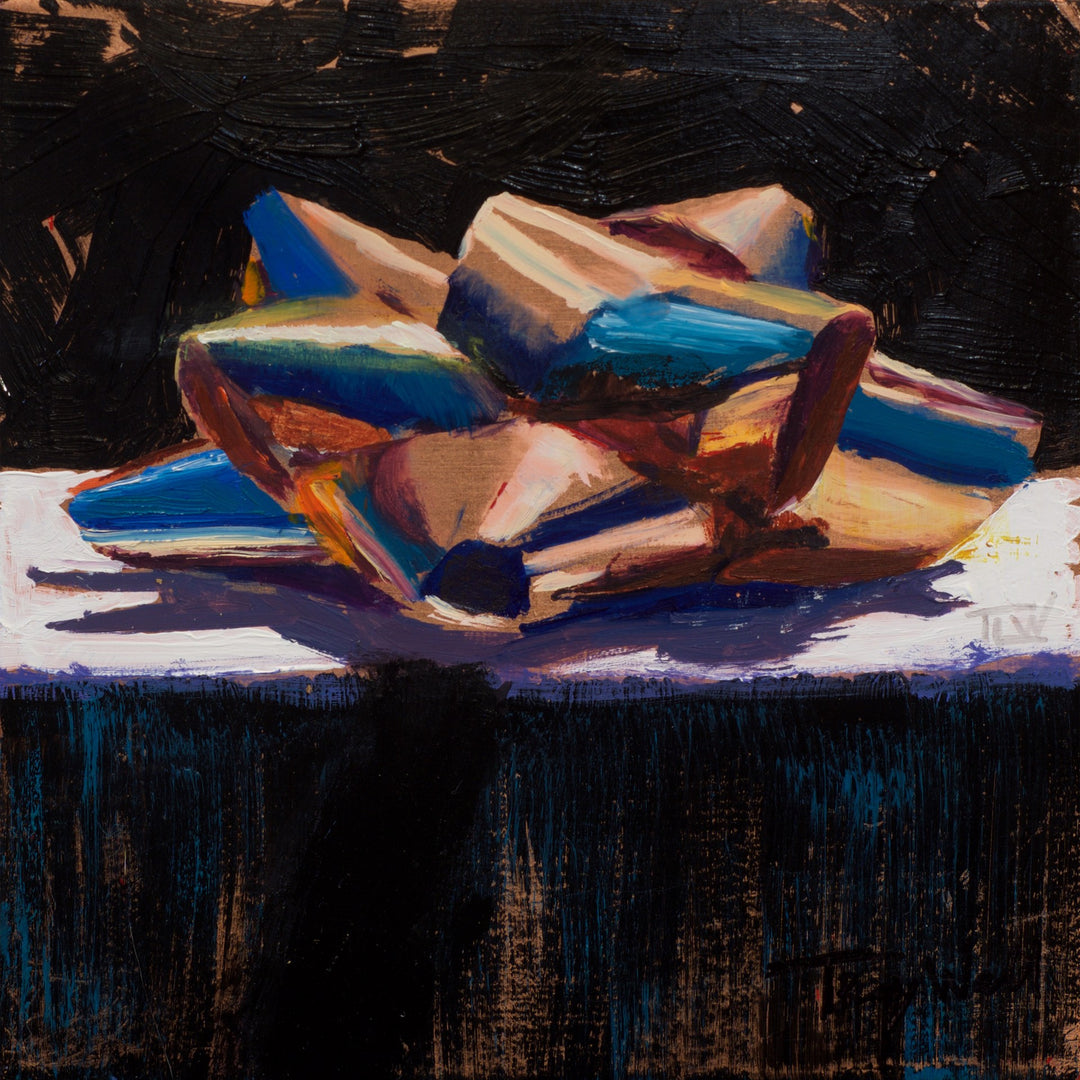 Tracy Wall created a stunning mixed media painting that showcases the beauty of Tracy Wall's "Gift of Copper" resting on a table. Capturing the essence of simplicity and elegance, this artwork titled "Gift of Copper" by Tracy Wall truly captures the beauty of the piece.