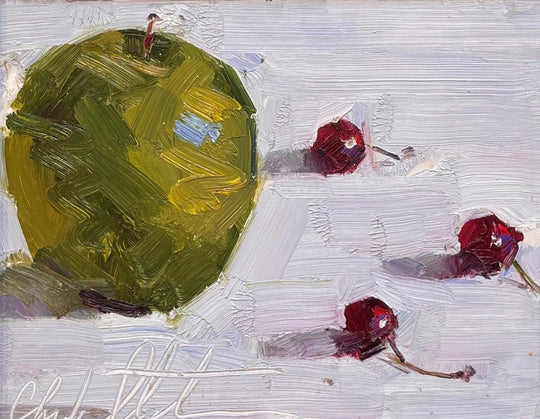 Apples and Cherries by Clyde Steadman - Abend Gallery - Clyde Steadman
