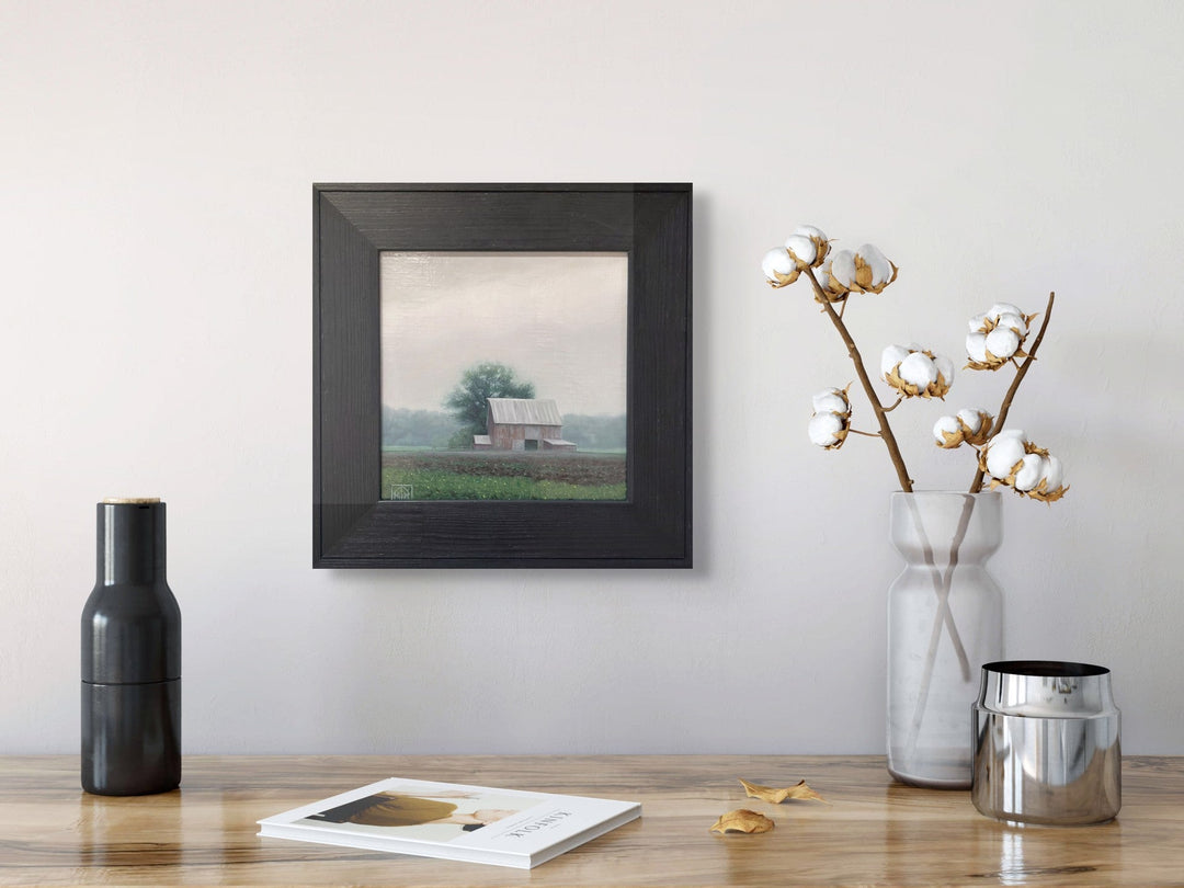 Barn in the Rain by Michael Miller - Abend Gallery - Michael Miller