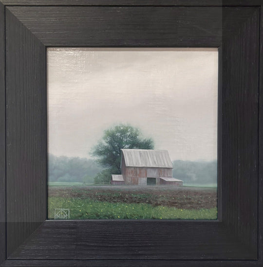 Barn in the Rain by Michael Miller - Abend Gallery - Michael Miller