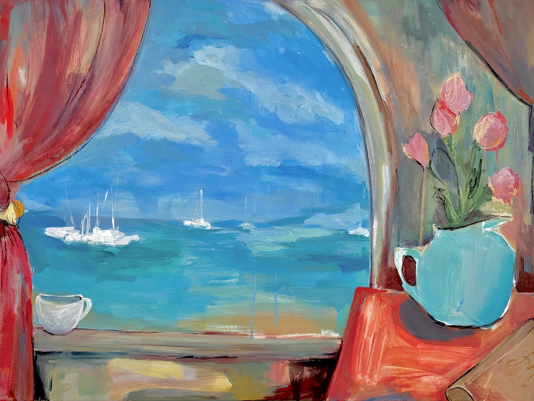Breathe in the Warm Salty Air by Leigh Ann Van Fossan - Abend Gallery - Leigh Ann Van Fossan