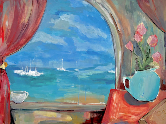 Breathe in the Warm Salty Air by Leigh Ann Van Fossan - Abend Gallery - Leigh Ann Van Fossan