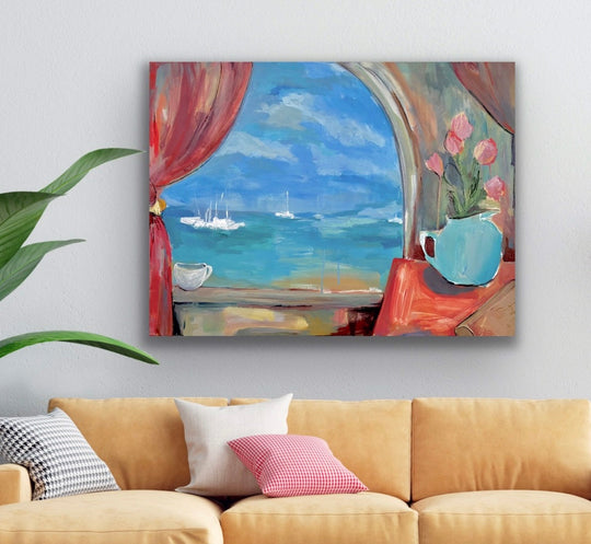 Breathe in the Warm Salty Air by Leigh Ann Van Fossan - Abend Gallery - Leigh Ann Van Fossan