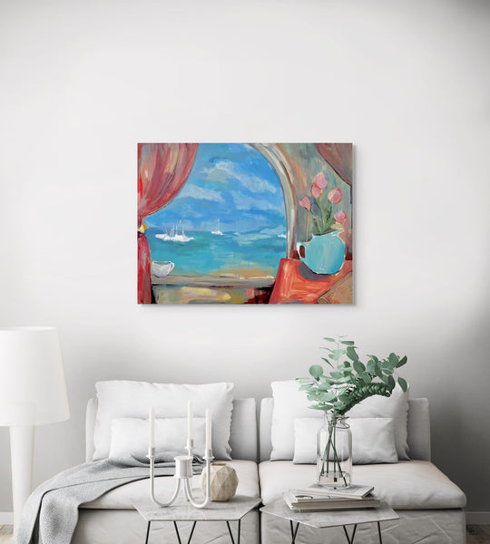 Breathe in the Warm Salty Air by Leigh Ann Van Fossan - Abend Gallery - Leigh Ann Van Fossan