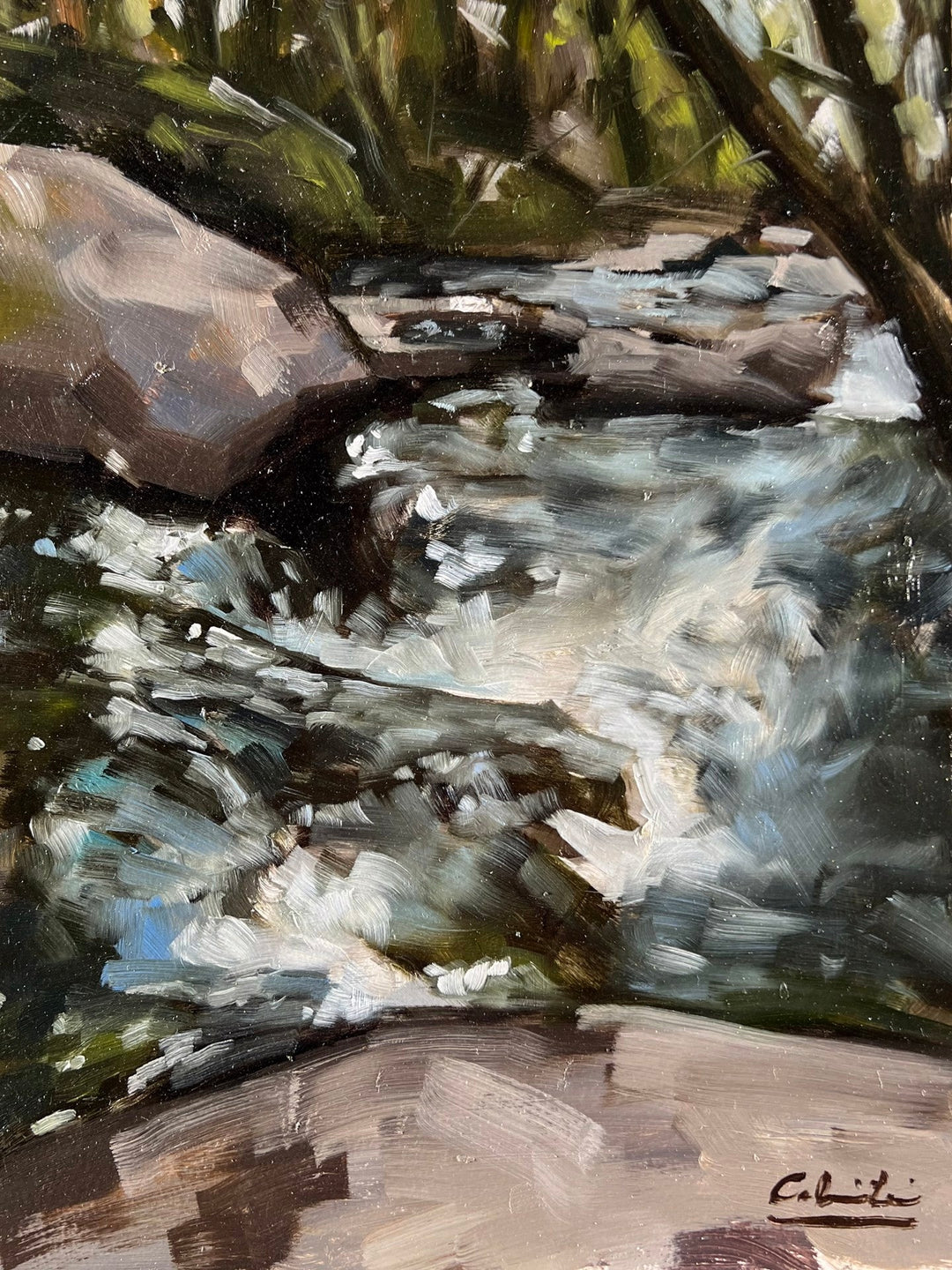 By the Creek by Calvin Lai - Abend Gallery - Calvin Lai