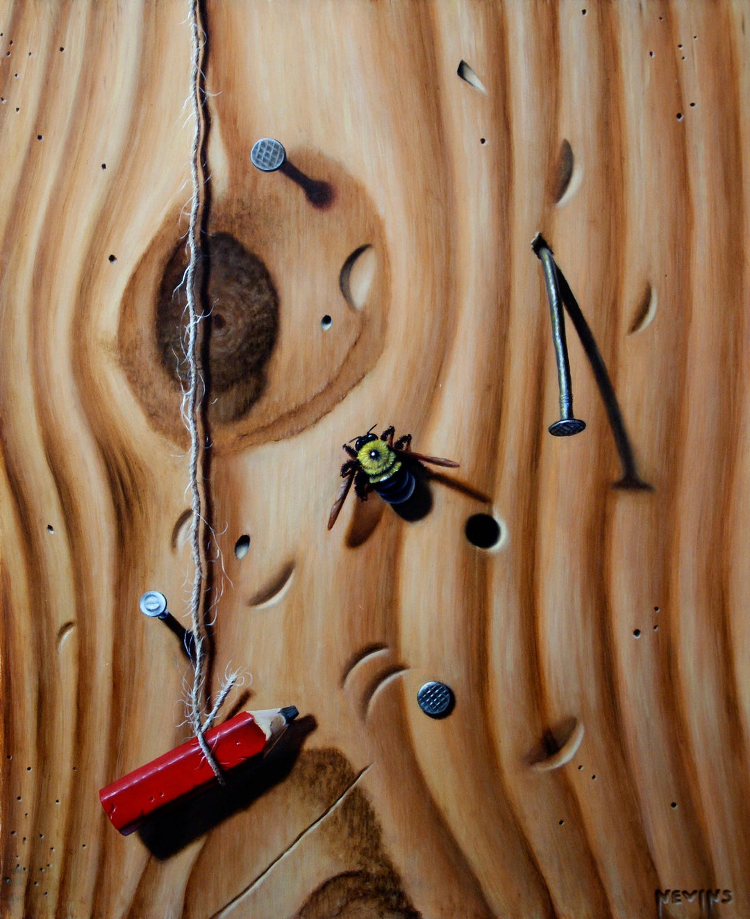 Carpenter Bee by Patrick Nevins - Abend Gallery - Patrick Nevins