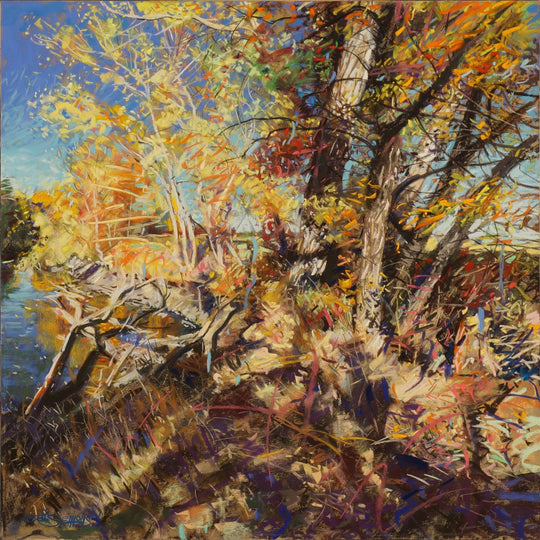 Fall Afternoon on the Poudre by Jeff Slemons - Abend Gallery - Jeff Slemons