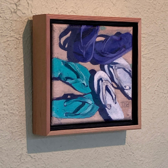 Flip Flop Trio by Tracy Wall - Abend Gallery - Tracy Wall
