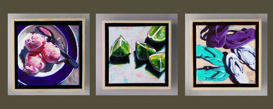 Flip Flop Trio by Tracy Wall - Abend Gallery - Tracy Wall