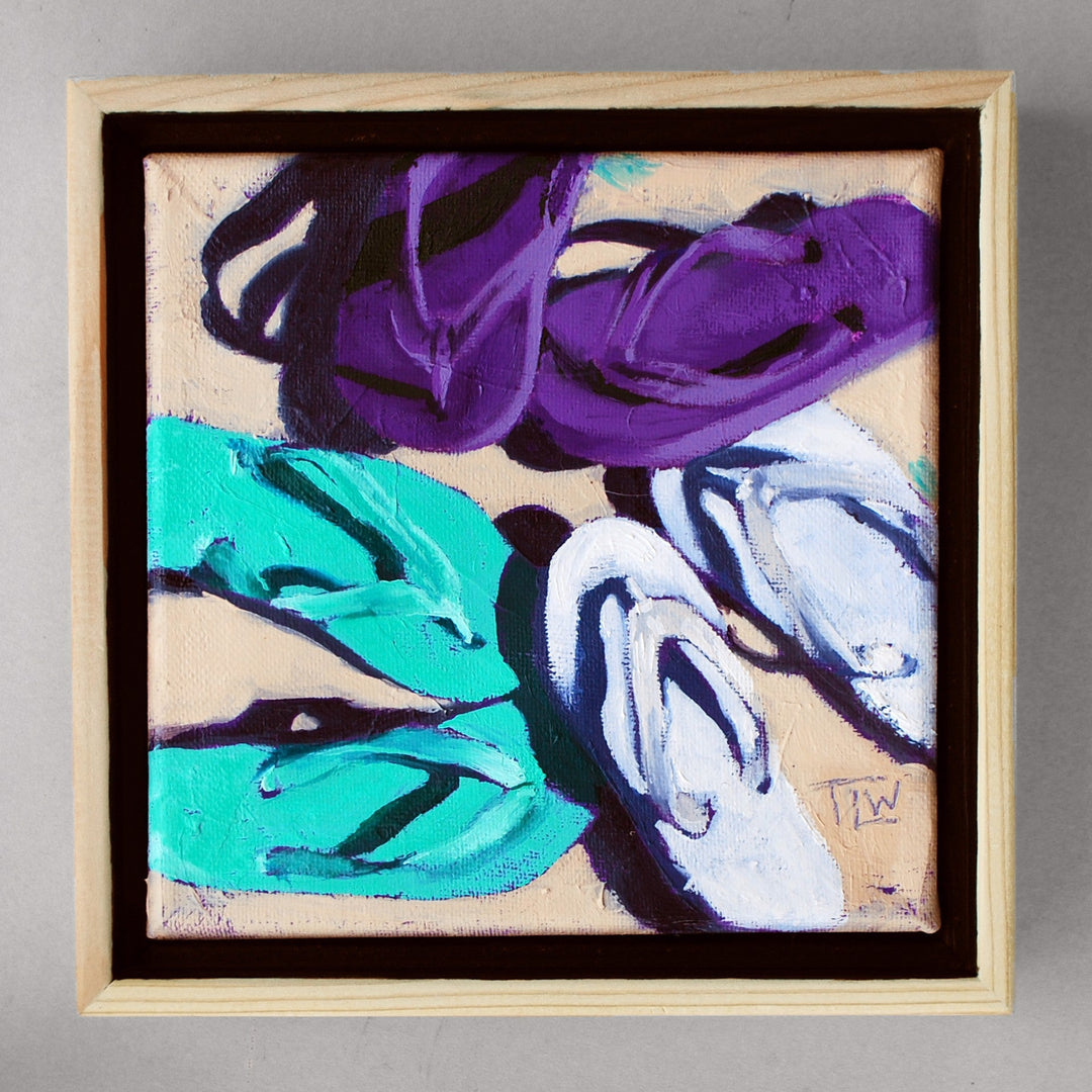 Flip Flop Trio by Tracy Wall - Abend Gallery - Tracy Wall