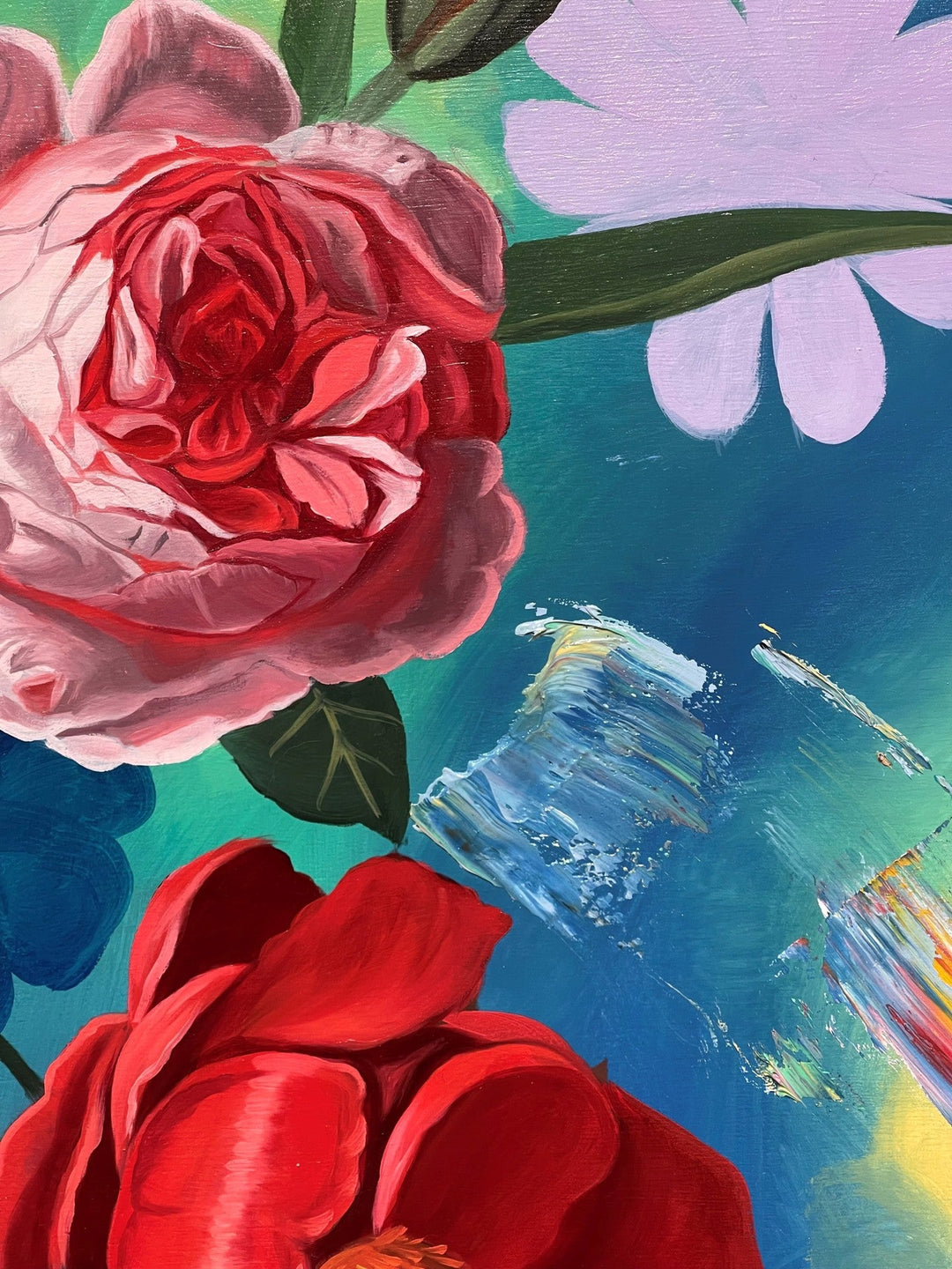 Flowers Floating in Chromatic Clouds by Robin Hextrum - Abend Gallery - Robin Hextrum
