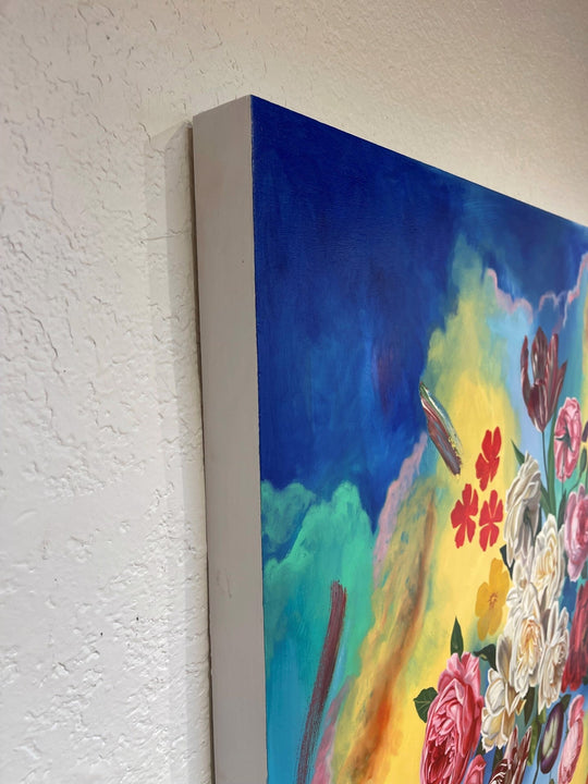 Flowers Floating in Chromatic Clouds by Robin Hextrum - Abend Gallery - Robin Hextrum