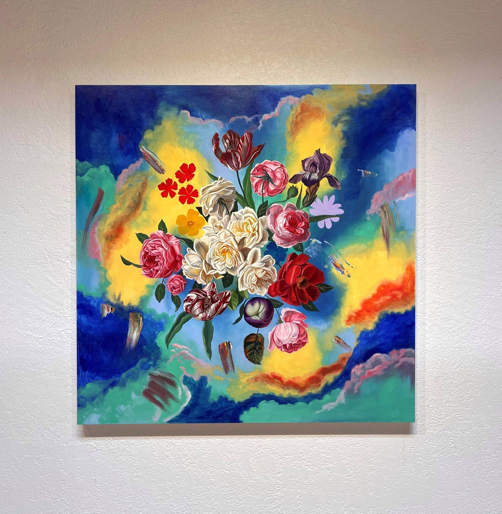 Flowers Floating in Chromatic Clouds by Robin Hextrum - Abend Gallery - Robin Hextrum