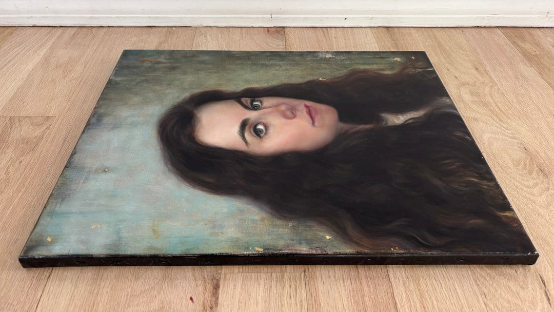 Girl With The Green Eyes by James Van Fossan - Abend Gallery - James Van Fossan
