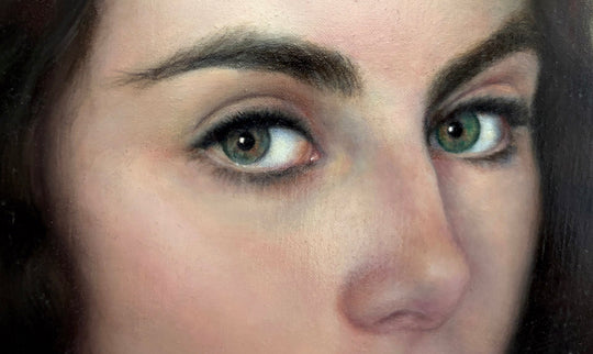 Girl With The Green Eyes by James Van Fossan - Abend Gallery - James Van Fossan