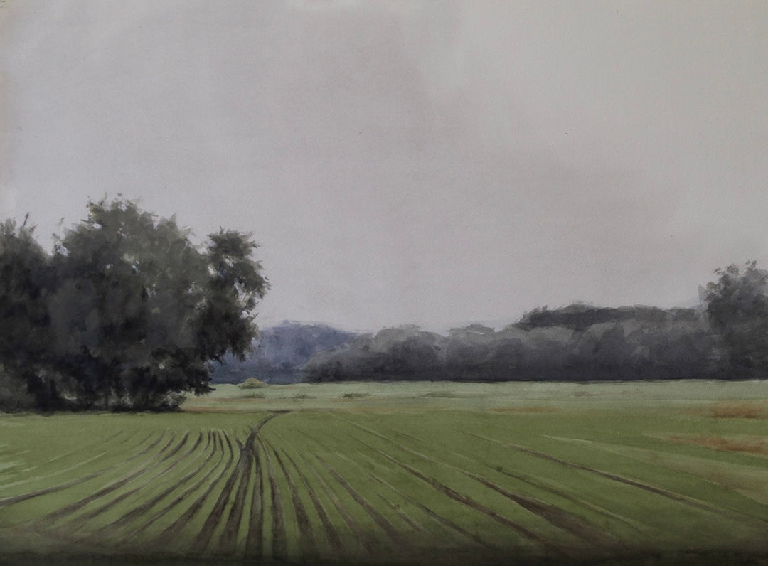 Heavy Skies Over Humming Fields by Mo Myra - Abend Gallery - Mo Myra