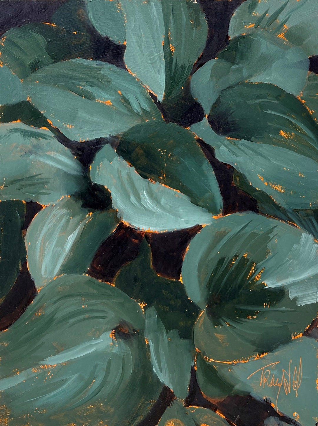 Hosta Party by Tracy Wall - Abend Gallery - Tracy Wall