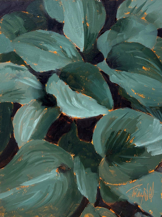 Hosta Party by Tracy Wall - Abend Gallery - Tracy Wall