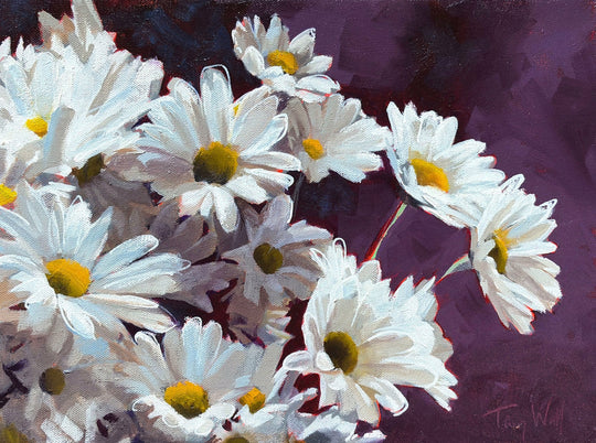 Joyful Daisies by Tracy Wall - Abend Gallery - Tracy Wall