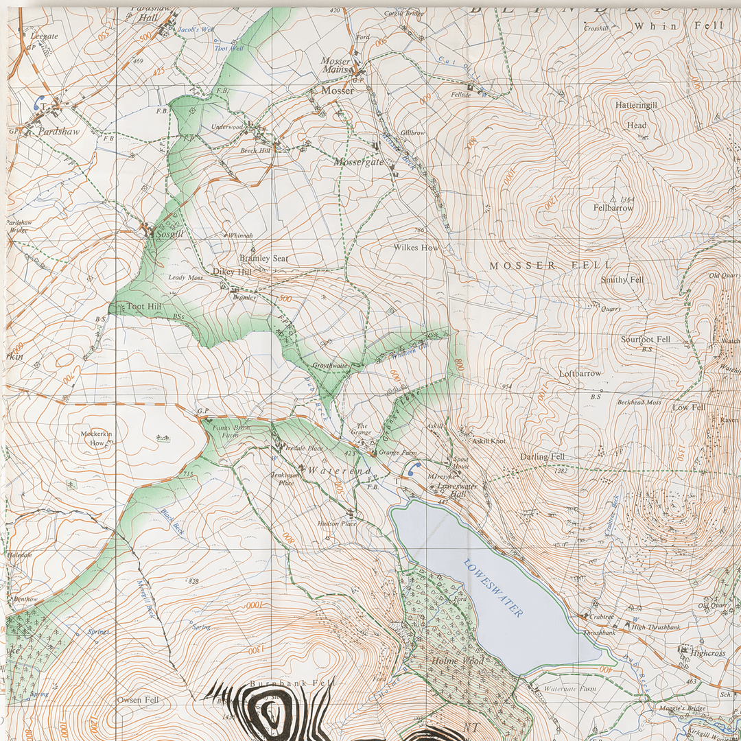 an old map of the Ed Fairburn | "Keswick" area.