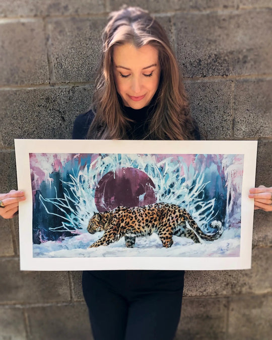 Lindsey Kustusch | The Amur Leopard | Limited Edition Print - Abend Gallery - Lindsey Kustusch