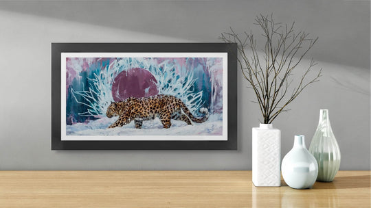 Lindsey Kustusch | The Amur Leopard | Limited Edition Print - Abend Gallery - Lindsey Kustusch