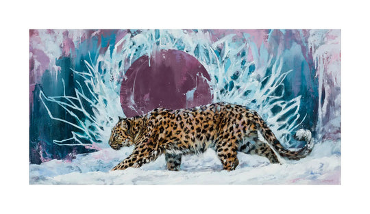 Lindsey Kustusch | The Amur Leopard | Limited Edition Print - Abend Gallery - Lindsey Kustusch