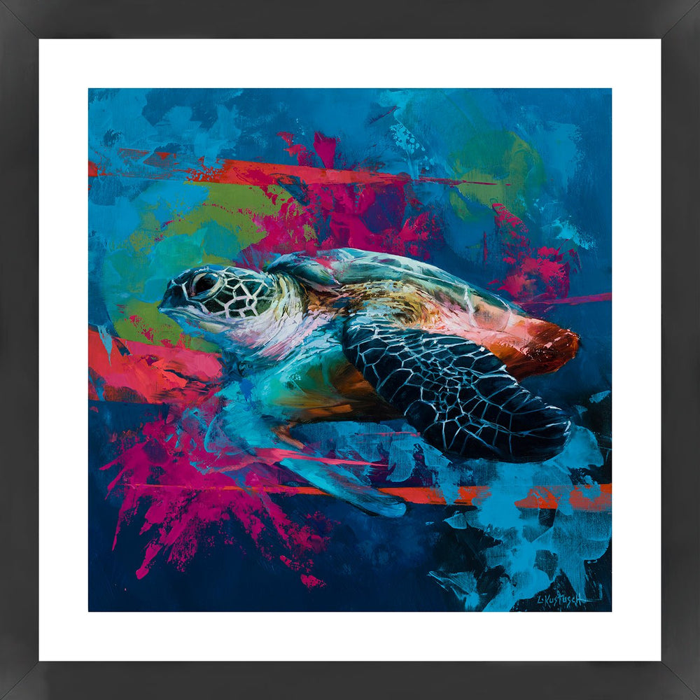 Lindsey Kustusch | The Green Sea Turtle | Limited Edition Print - Abend Gallery - Lindsey Kustusch