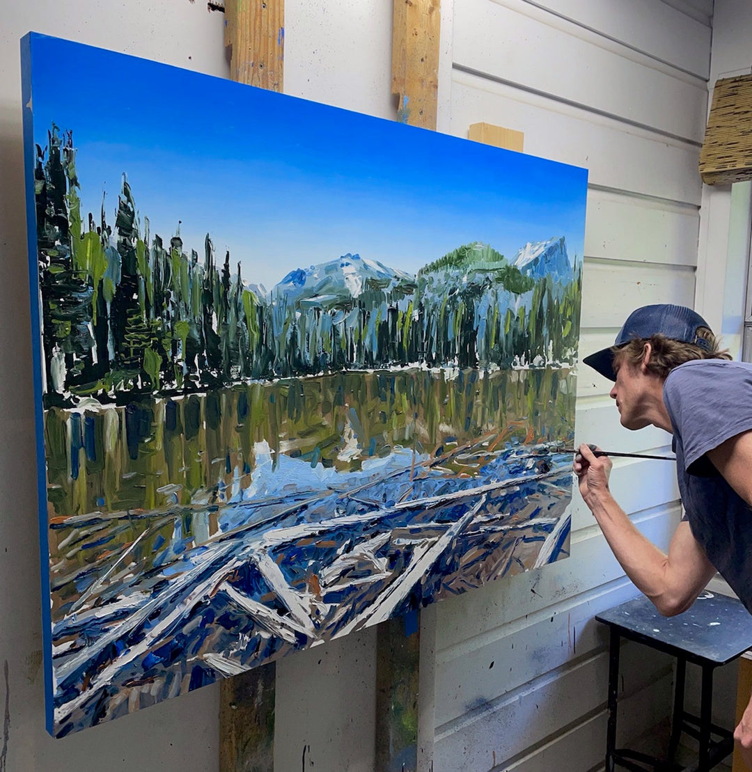 Nymph Lake, Rocky Mountain Park, CO by David Shingler - Abend Gallery - David Shingler