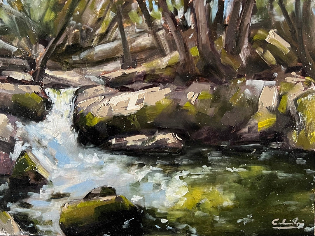 Oakhurst Falls by Calvin Lai - Abend Gallery - Calvin Lai