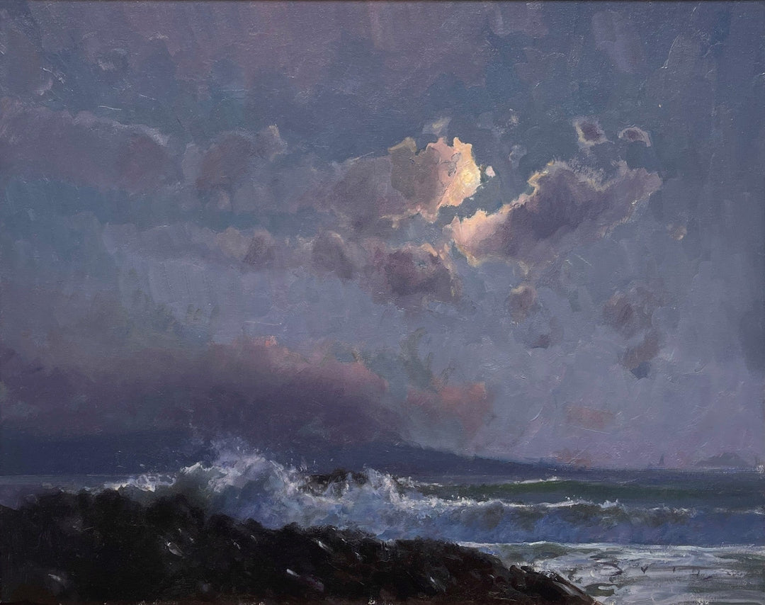 On the Beach at Night Alone... by Devin Michael Roberts - Abend Gallery - Devin Michael Roberts