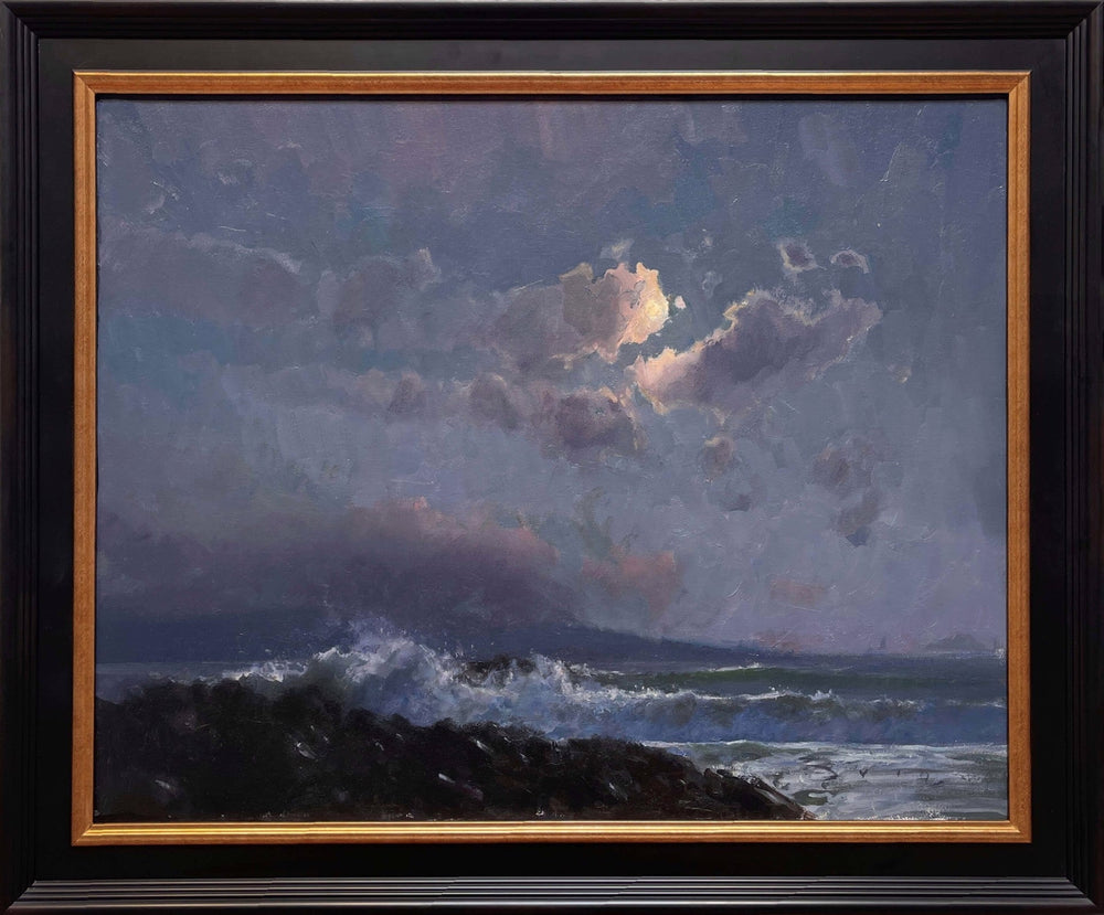 On the Beach at Night Alone... by Devin Michael Roberts - Abend Gallery - Devin Michael Roberts