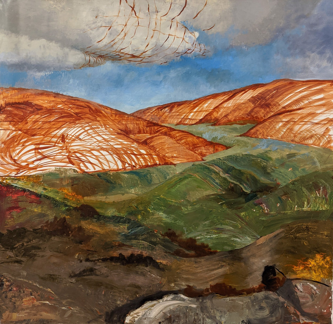 View from the Nest by Caitlin Hurd, oil on canvas, 48 x 48 inches