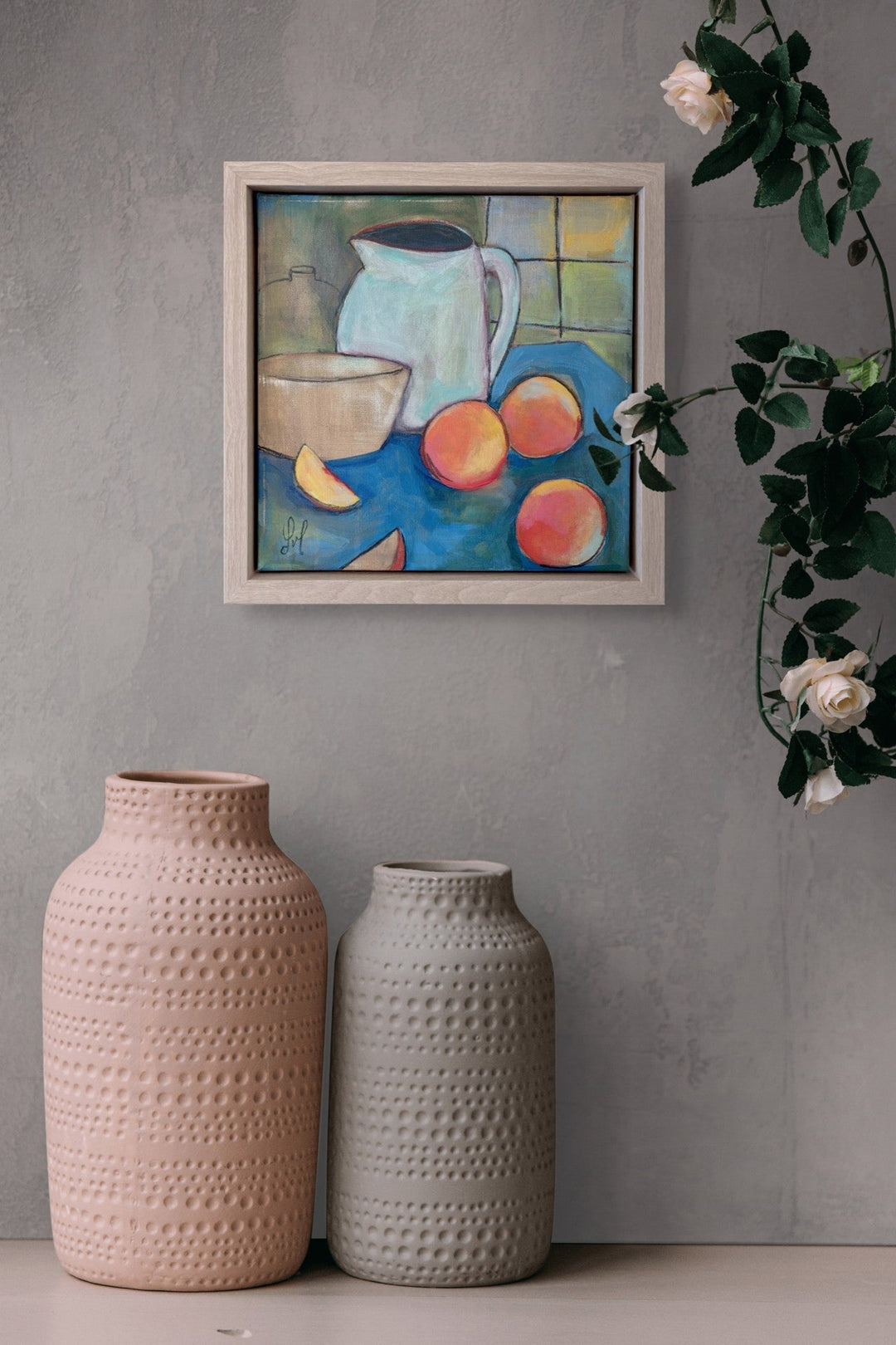 Peaches by Leigh Ann Van Fossan - Abend Gallery - Leigh Ann Van Fossan