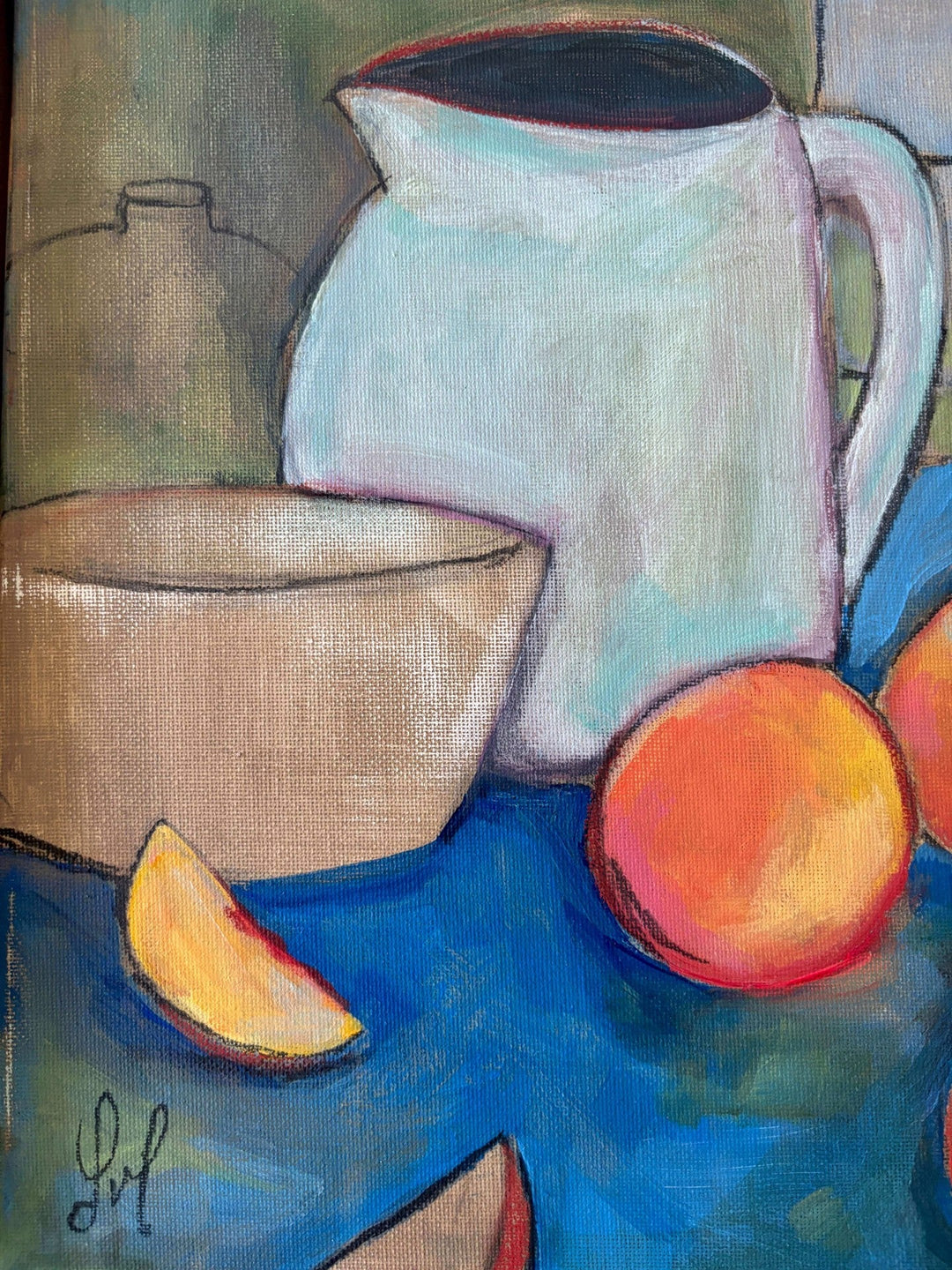 Peaches by Leigh Ann Van Fossan - Abend Gallery - Leigh Ann Van Fossan