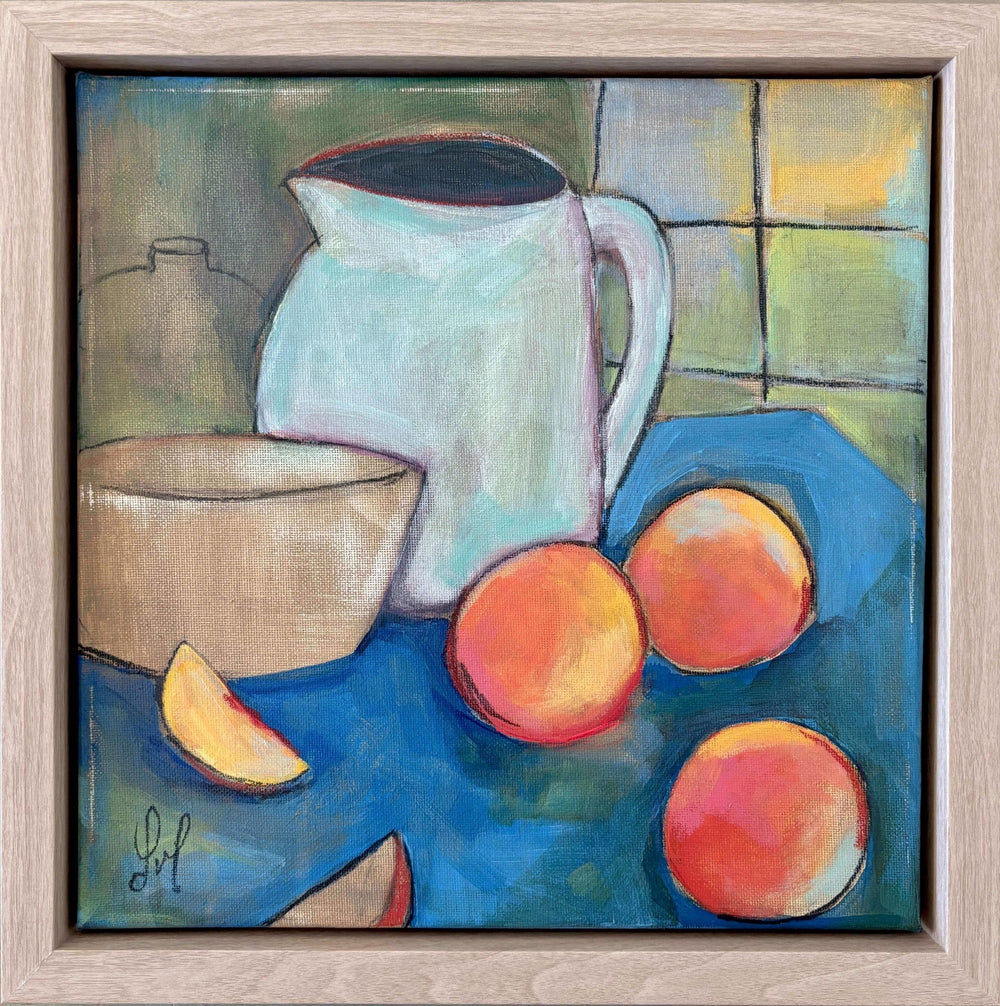 Peaches by Leigh Ann Van Fossan - Abend Gallery - Leigh Ann Van Fossan