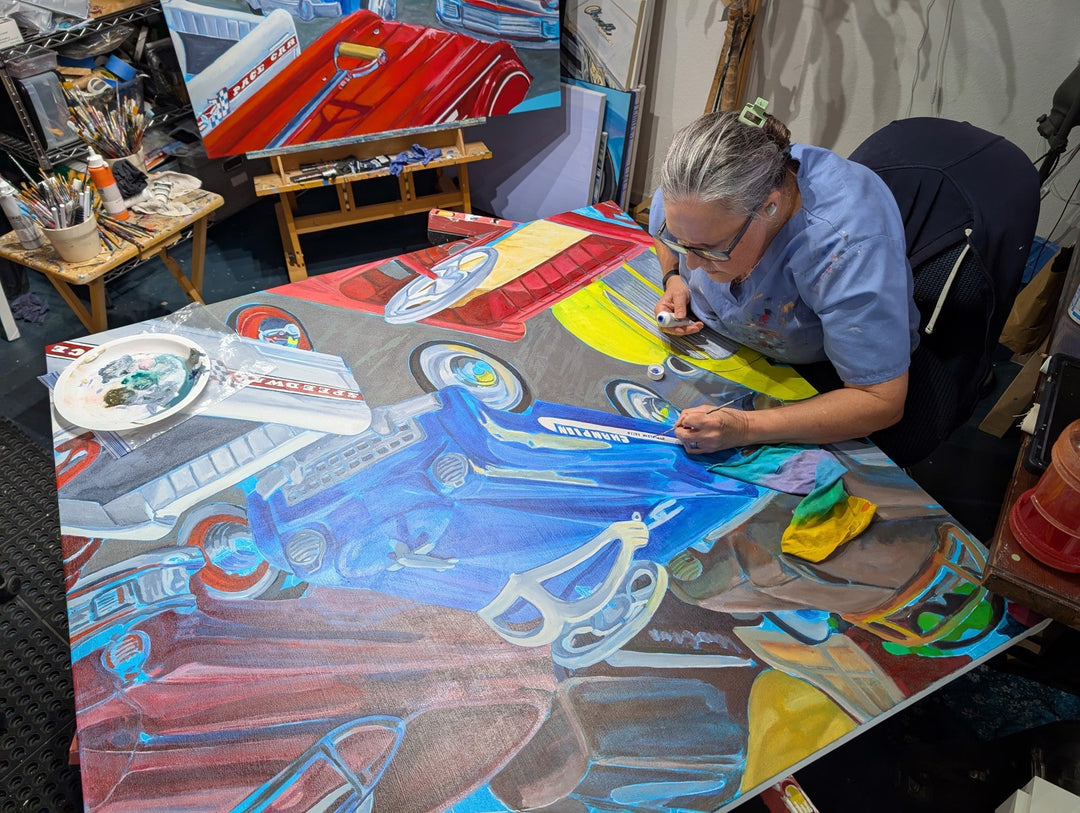 Pedal to the Metal by Shan Fannin - Abend Gallery - Shan Fannin