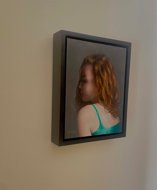 Portrait in Green by Kelly Birkenruth - Abend Gallery - Kelly Birkenruth