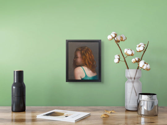 Portrait in Green by Kelly Birkenruth - Abend Gallery - Kelly Birkenruth