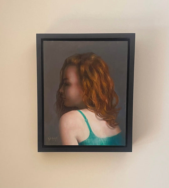 Portrait in Green by Kelly Birkenruth - Abend Gallery - Kelly Birkenruth