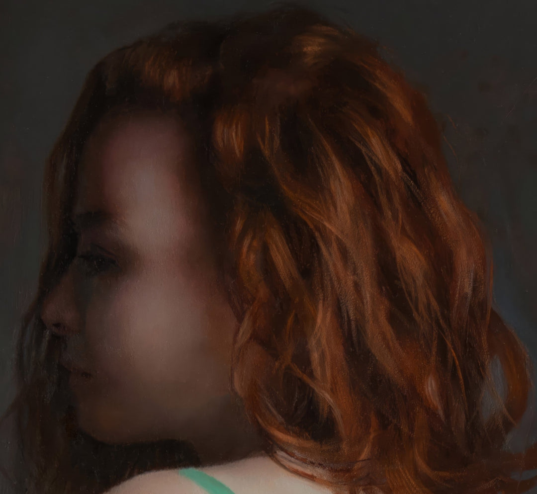 Portrait in Green by Kelly Birkenruth - Abend Gallery - Kelly Birkenruth