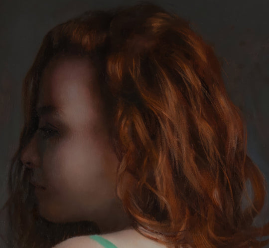 Portrait in Green by Kelly Birkenruth - Abend Gallery - Kelly Birkenruth