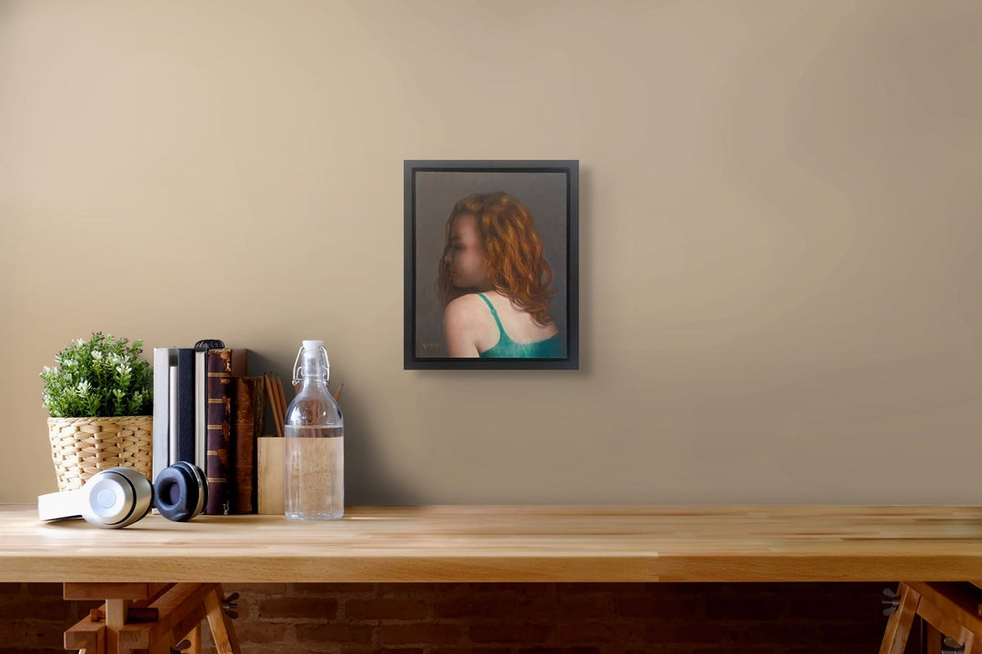 Portrait in Green by Kelly Birkenruth - Abend Gallery - Kelly Birkenruth