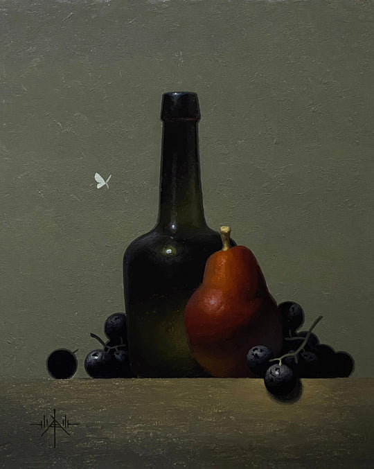 Red Anjou &amp; Green Glass by Blair Atherholt - Abend Gallery - Blair Atherholt