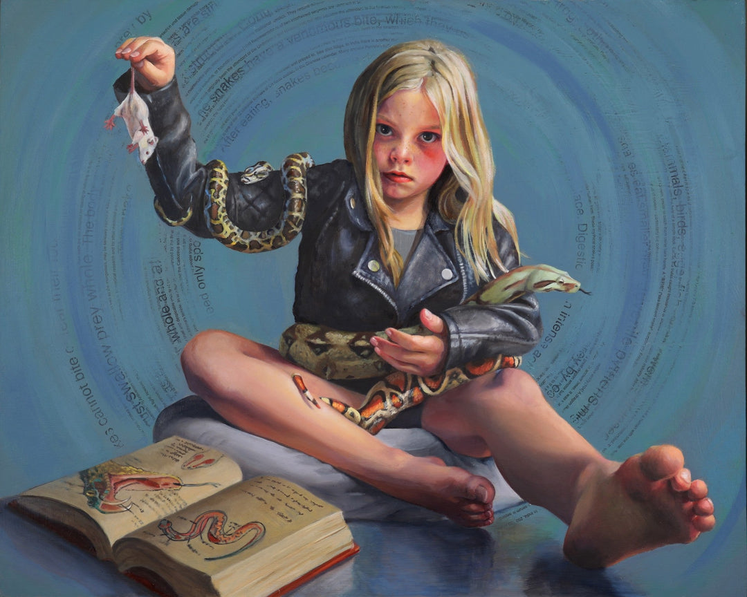 Scarlet Serpentes by Denise Dambrackas - Abend Gallery - Denise Dambrackas
