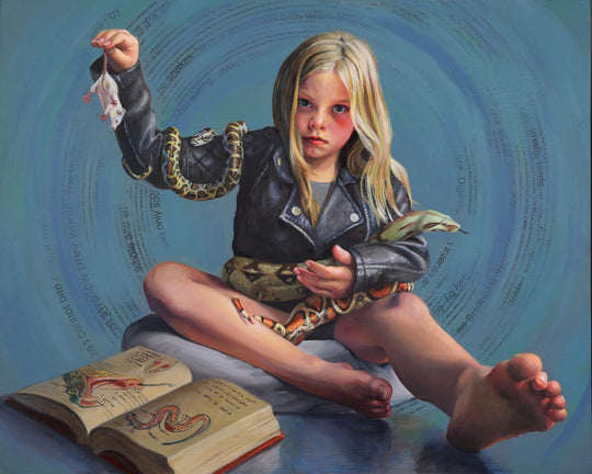 Scarlet Serpentes by Denise Dambrackas - Abend Gallery - Denise Dambrackas
